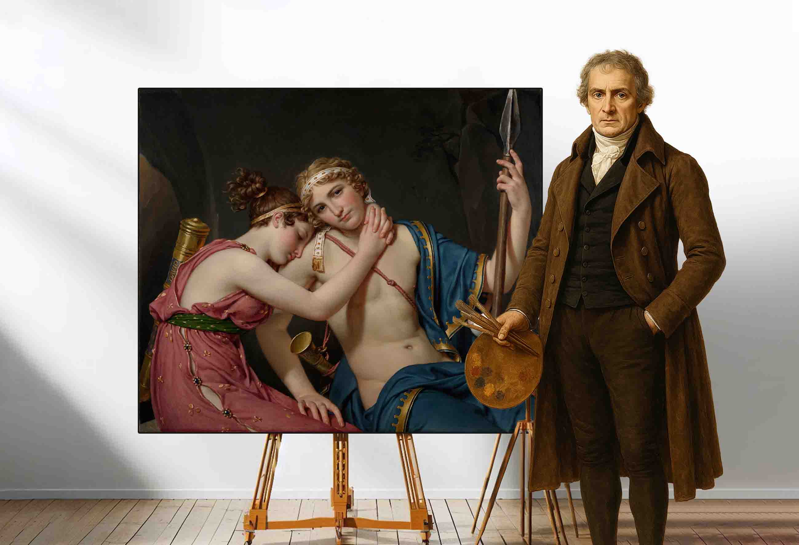 وداع تلماخوس و اوخاریس The Farewell of Telemachus and Eucharis